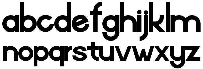 Digital-Video-Regular Font LOWERCASE