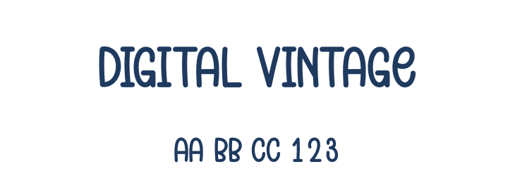 Digital Vintage Font Preview