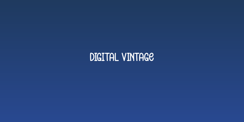 Digital Vintage Social Header