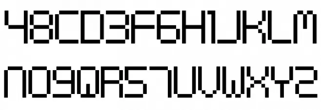 Digital cognitive Font Litere mari