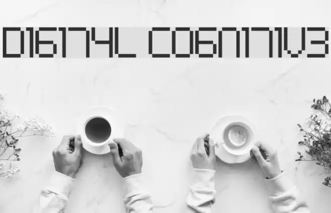 Digital cognitive Font examples