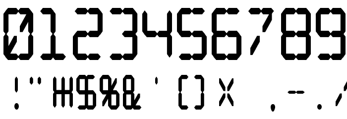 Digital dream Fat Narrow Font OTHER CHARS