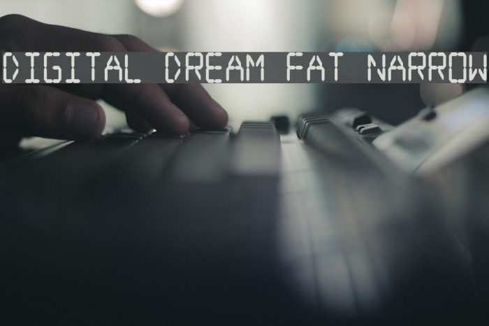 Digital dream Fat Narrow Font examples