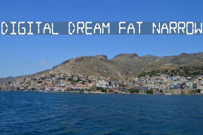 Digital dream Fat Narrow Font examples