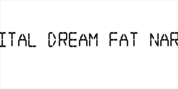 Digital dream Fat Narrow Logo