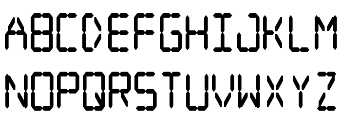 Digital dream Fat Narrow Font LOWERCASE
