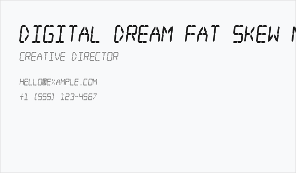 Digital dream Fat Skew Narrow Business Card