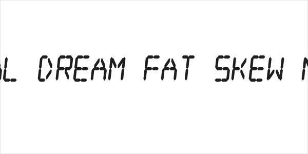 Digital dream Fat Skew Narrow Logo
