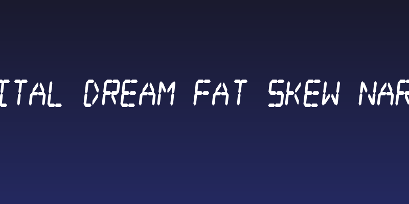 Digital dream Fat Skew Narrow Social Header