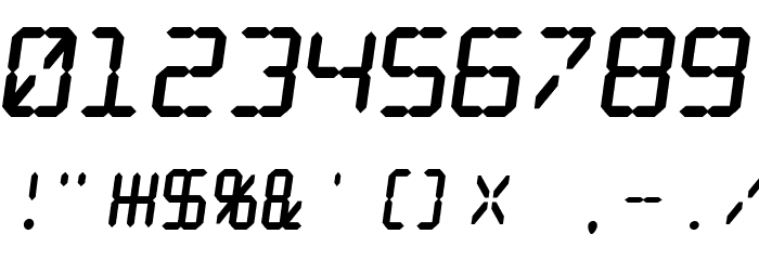 Digital dream Fat Skew Font OTHER CHARS