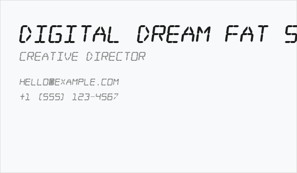 Digital dream Fat Skew Business Card
