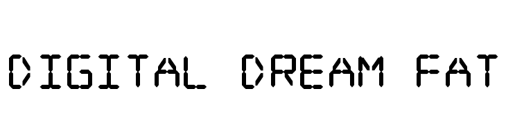 Digital dream Fat Font