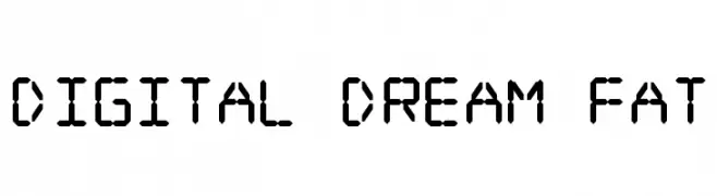 Digital dream Fat  Free Fonts Download