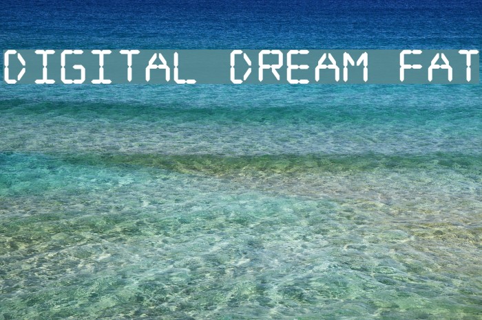 Digital dream Fat Font examples