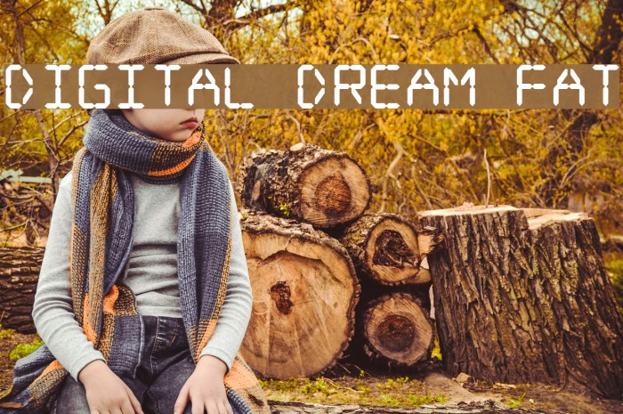 Digital dream Fat Font examples