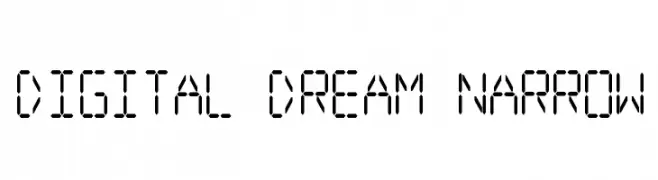 Digital dream Narrow  Frei Schriftart Herunterladen