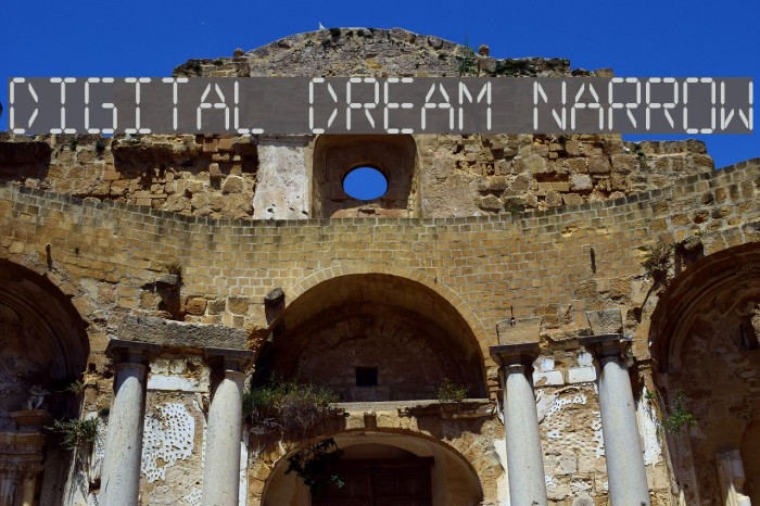 Digital dream Narrow Font examples