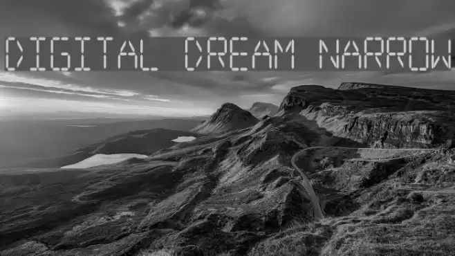 Digital dream Narrow Font examples