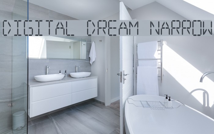Digital dream Narrow Font examples