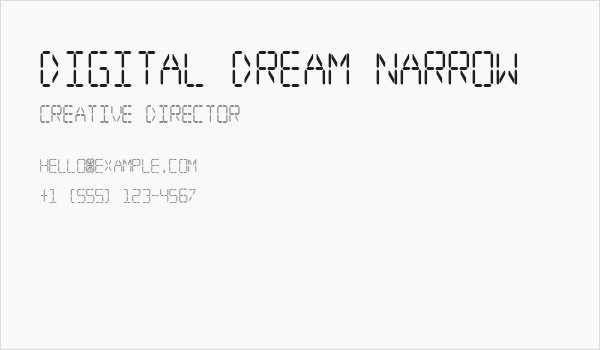 Digital dream Narrow Business Card