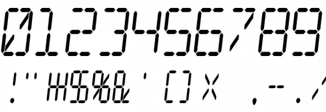 Digital dream Skew Narrow फ़ॉन्ट अन्य घर का काम