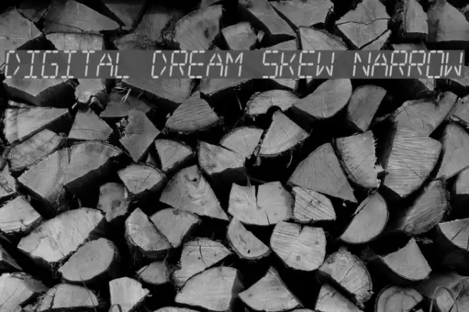 Digital dream Skew Narrow फ़ॉन्ट examples