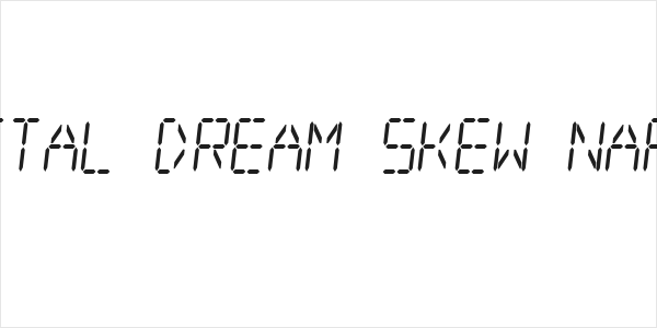 Digital dream Skew Narrow Logo