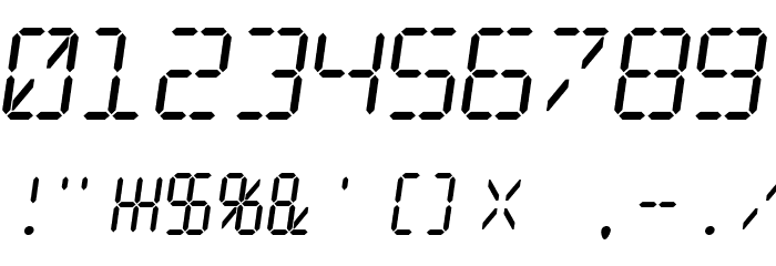 Digital dream Skew Font OTHER CHARS