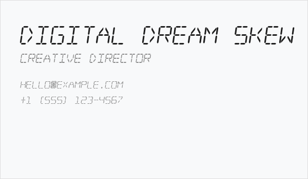 Digital dream Skew Business Card
