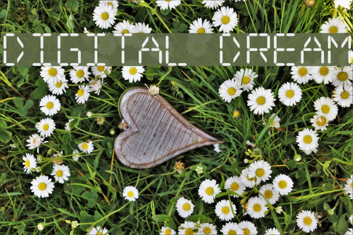 Digital dream Font examples