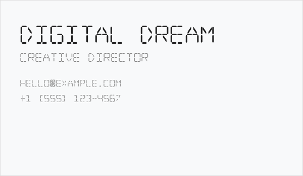 Digital dream Business Card