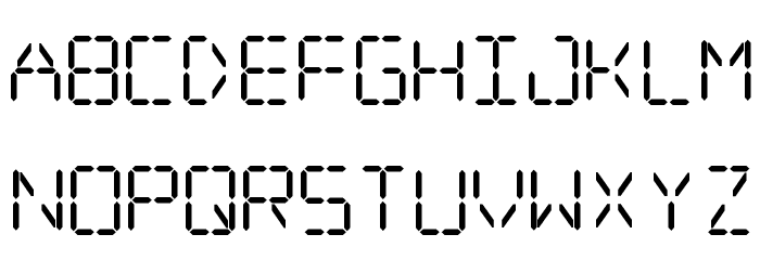 Digital dream Font LOWERCASE