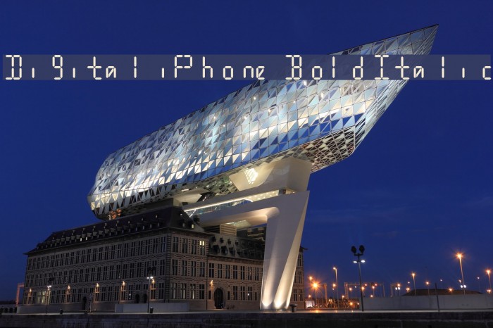 Digital iPhone Bold Italic Example 1