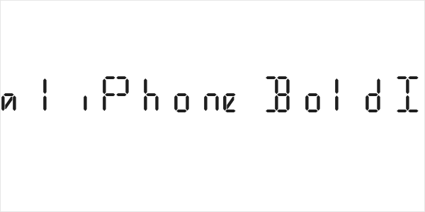 Digital iPhone Bold Italic Logo