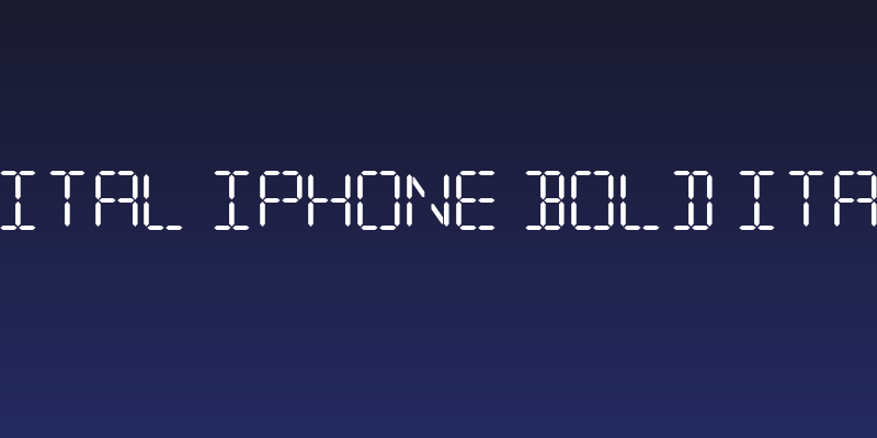 Digital iPhone Bold Italic Social Header