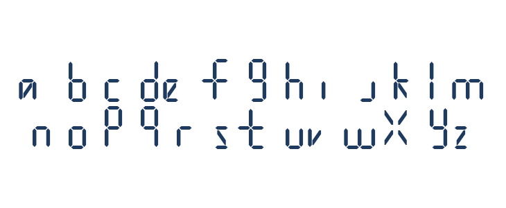 Digital iPhone Bold Italic Lowercase