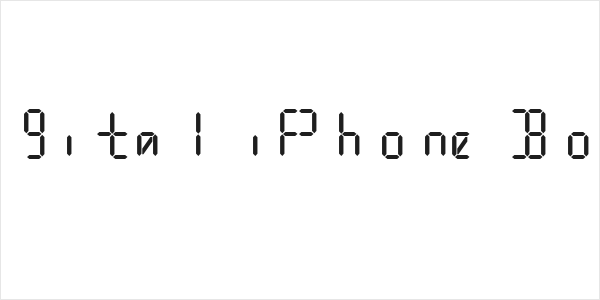 Digital iPhone Bold Logo