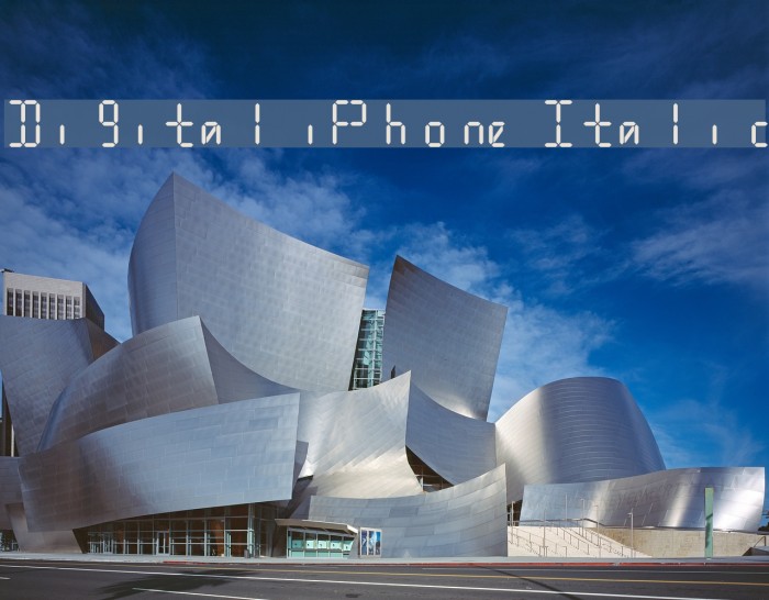 Digital iPhone Italic Example 2