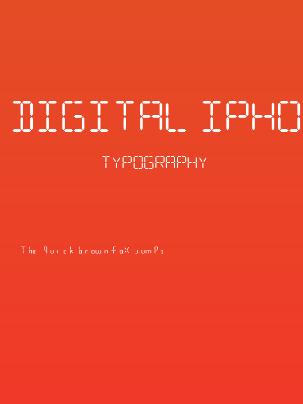 Digital iPhone Italic Poster