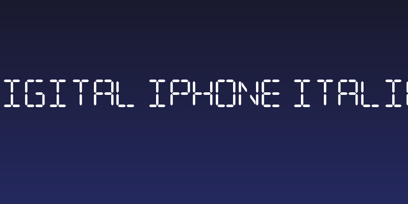 Digital iPhone Italic Social Header