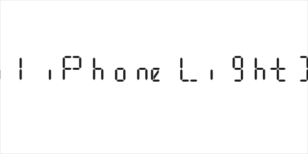 Digital iPhone Light Italic Logo