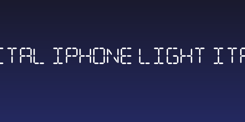 Digital iPhone Light Italic Social Header