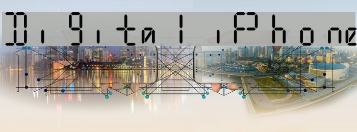 Digital iPhone Font examples