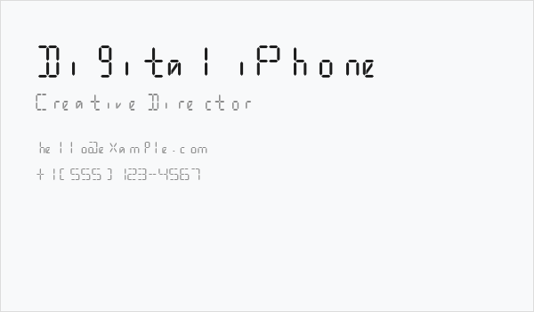 Digital iPhone Business Card