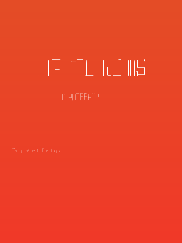 Digital ruins Poster