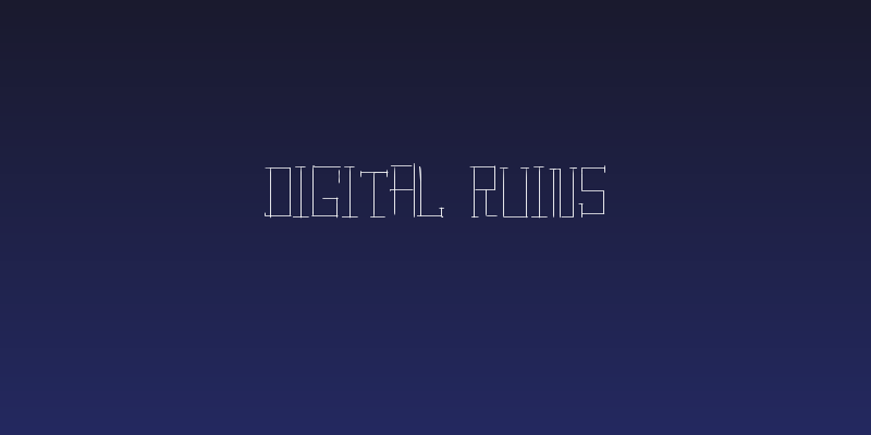 Digital ruins Social Header