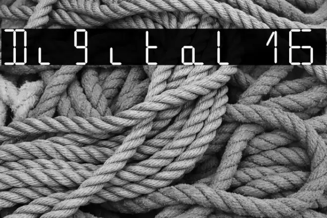 Digital16 Font examples