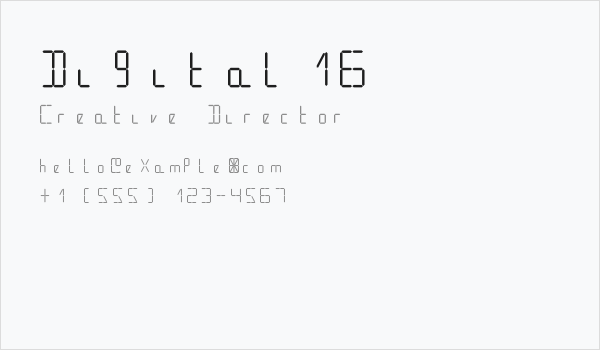 Digital16 Business Card