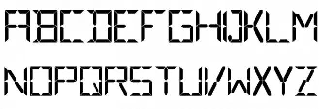 Digital フォント 大文字