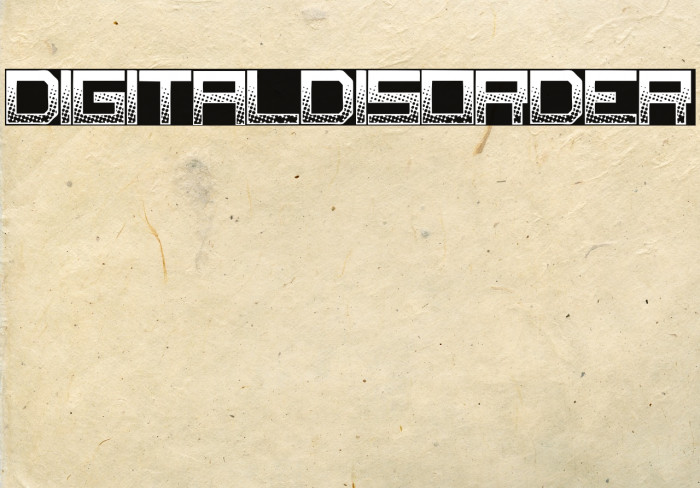 DigitalDisorder Font examples